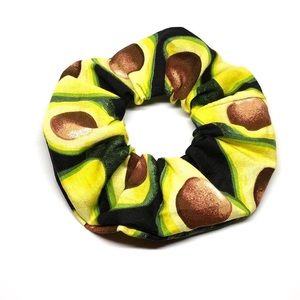 Avocado Cotton Hair Scrunchie Food Accessory New‎